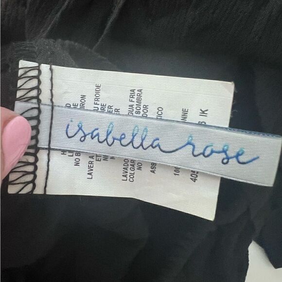 Isabella Rose Besties open back off the shoulder romper Swim Cover Up Sz Small - Picture 6 of 7